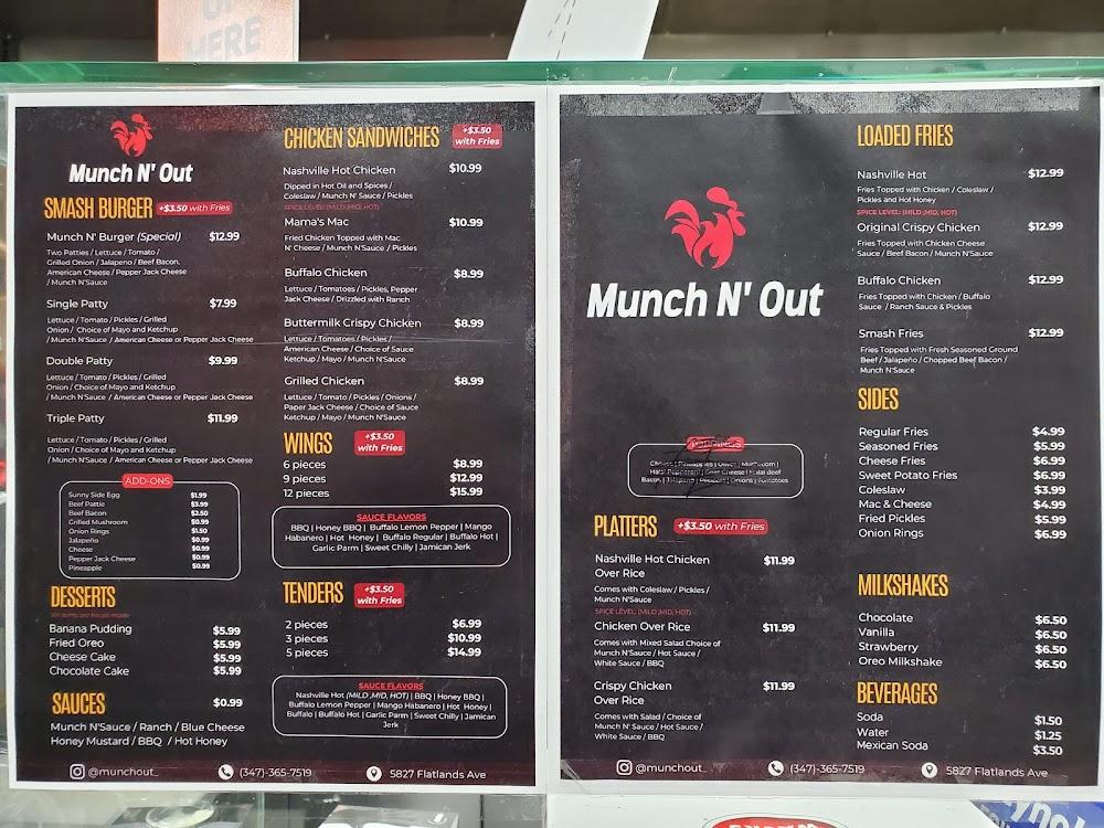 Munch N' Out Menu image 2